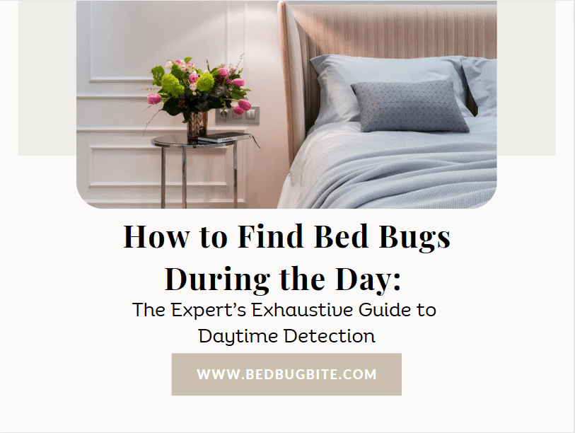 how to find bed bugs during the day